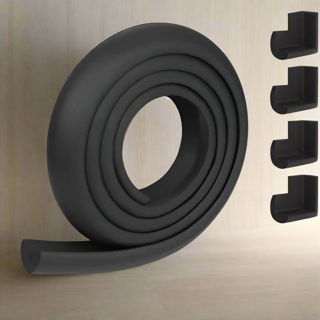 BabySafetyCornerProtector™ - Noir - La Cigogne Orange