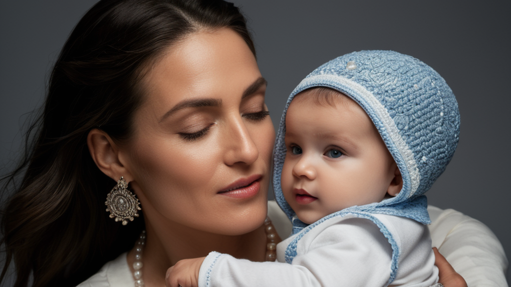 Mama et son bébé - La Cigogne Orange