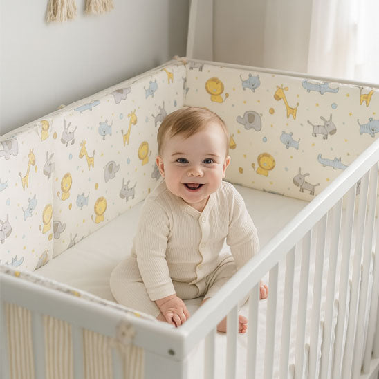 Tour de Lit bébé - La Cigogne Orange