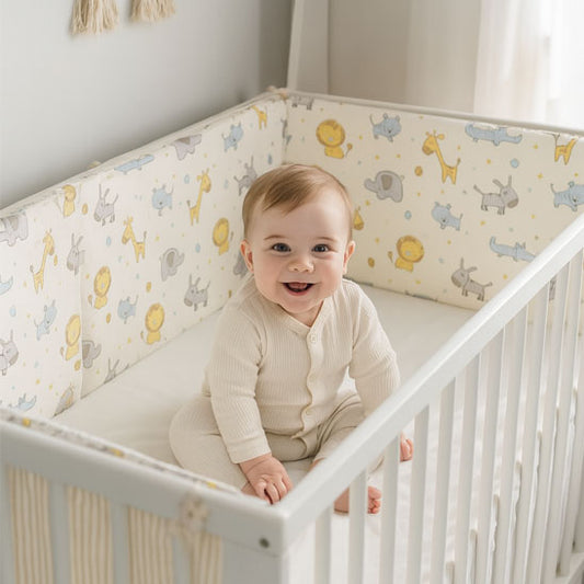 Tour de Lit bébé - La Cigogne Orange