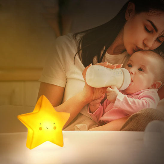 Veilleuse Bébé LumiStar™  - La Cigogne Orange