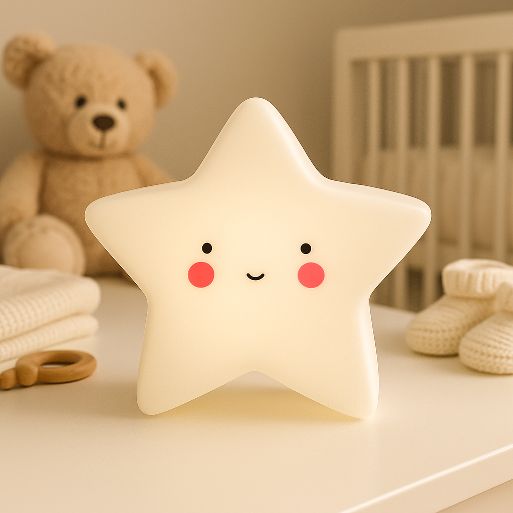 Veilleuse Bébé LumiStar™  - La Cigogne Orange