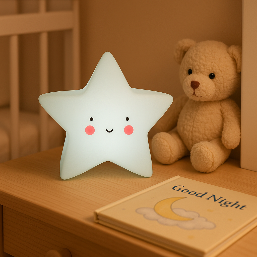 Veilleuse Bébé LumiStar™  - La Cigogne Orange