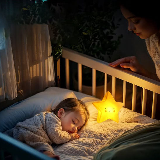Veilleuse Bébé LumiStar™  - La Cigogne Orange