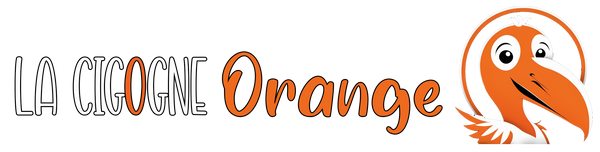 Logo Blanc - La  Cigogne Orange