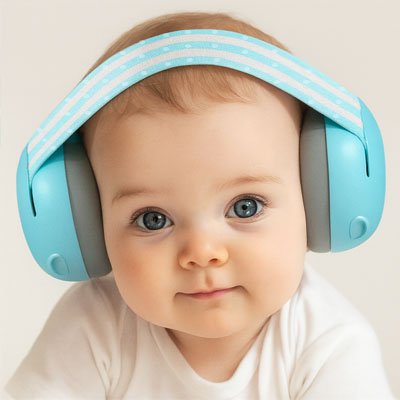 Casque anti bruit bébé | Protection Turquoise 26dB