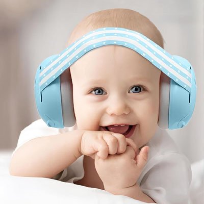 Casque anti bruit bébé | Protection Turquoise 26dB