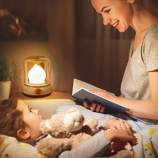 Veilleuse bebe Lumifire™  - La Cigogne Orange